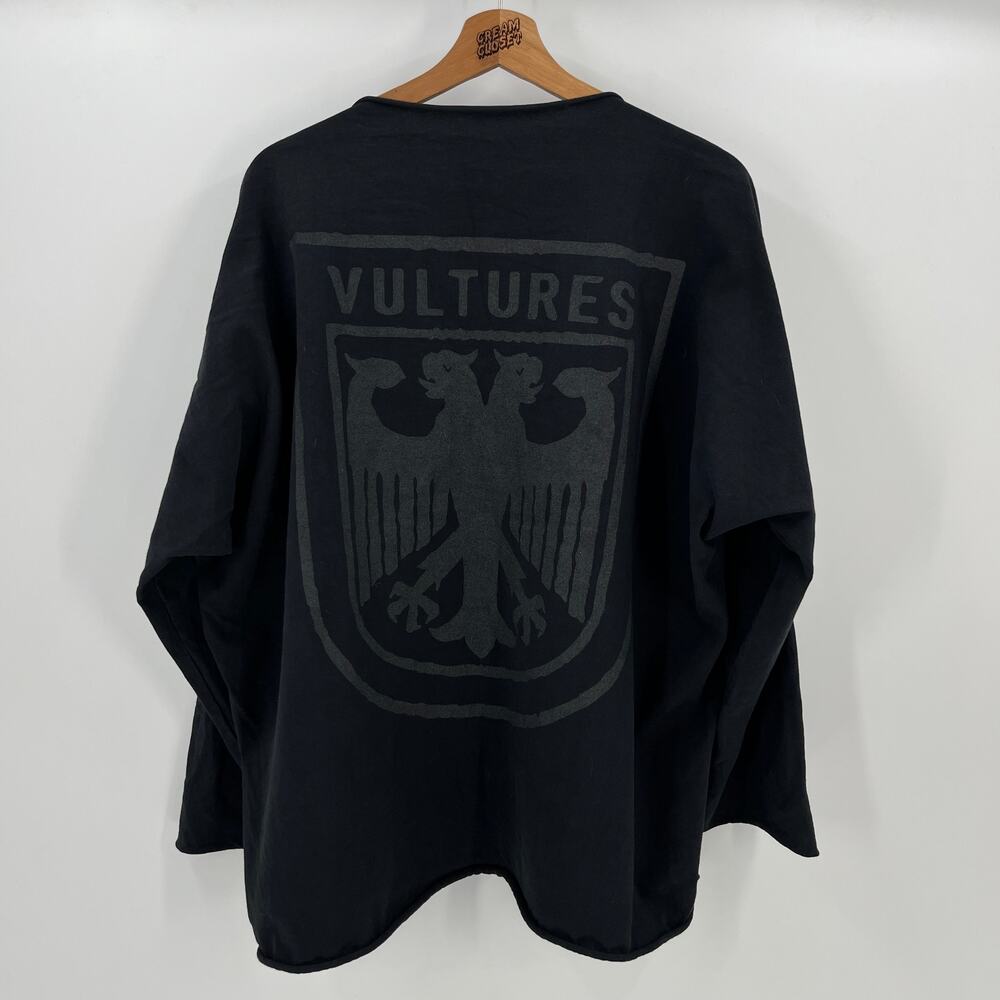 Kanye West Yeezy Season YZY Vultures Logo Long Sleeve Tour Merch Tee size 2 L/XL